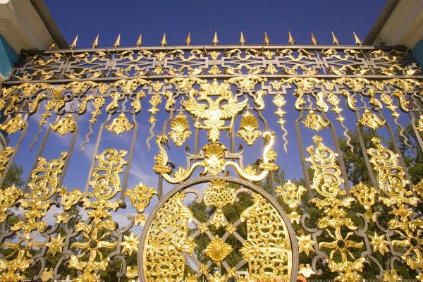 Russia, Pushkin Gate detail at Catherine Palace
